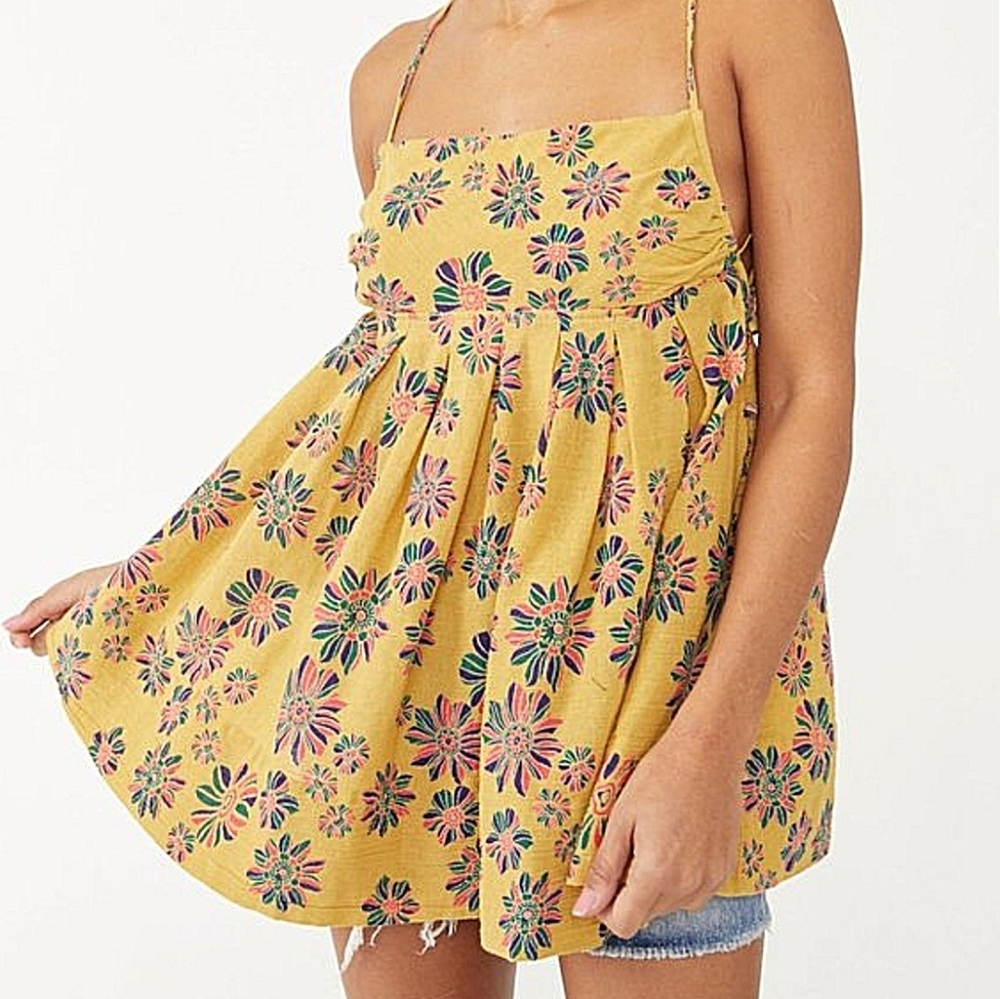Free People Indigo Molly Tunic Tank